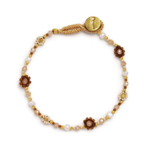 Ibu Jewels – Armband Lulu Flower – Brown