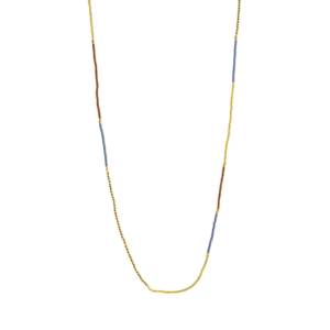 Ibu Jewels – Ketting Bumi Long – Blue-Brown