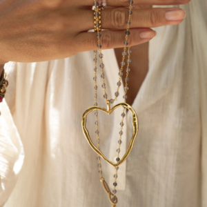 Alternative view of Ibu Jewels – Ketting Big Love – Brown Garnet