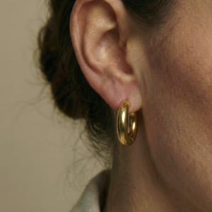 Camps & Camps – Oorbel Thick Hoops – Goud - Afbeelding 2