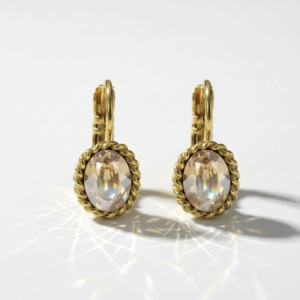 Camps & Camps – Oorbel Golden Shadow – Swarovski, Goud