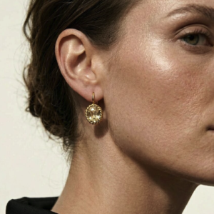 Camps & Camps – Oorbel Golden Shadow – Swarovski, Goud - Afbeelding 3