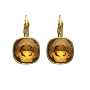 Camps & Camps – Oorbel Topaz – Swarovski, Goud