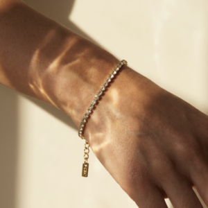 Alternative view of Camps & Camps – Armband Shimmery Tennis – Gold