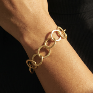 Alternative view of Camps & Camps – Armband Classic Hoops – Gold