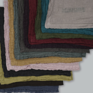 Alternative view of PimpsandPearls – Linnen Sjaal Bandana – Cashmere Beige