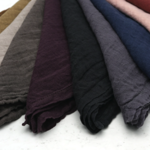 Alternative view of PimpsandPearls – Linnen Sjaal Bandana – Choco Bruin