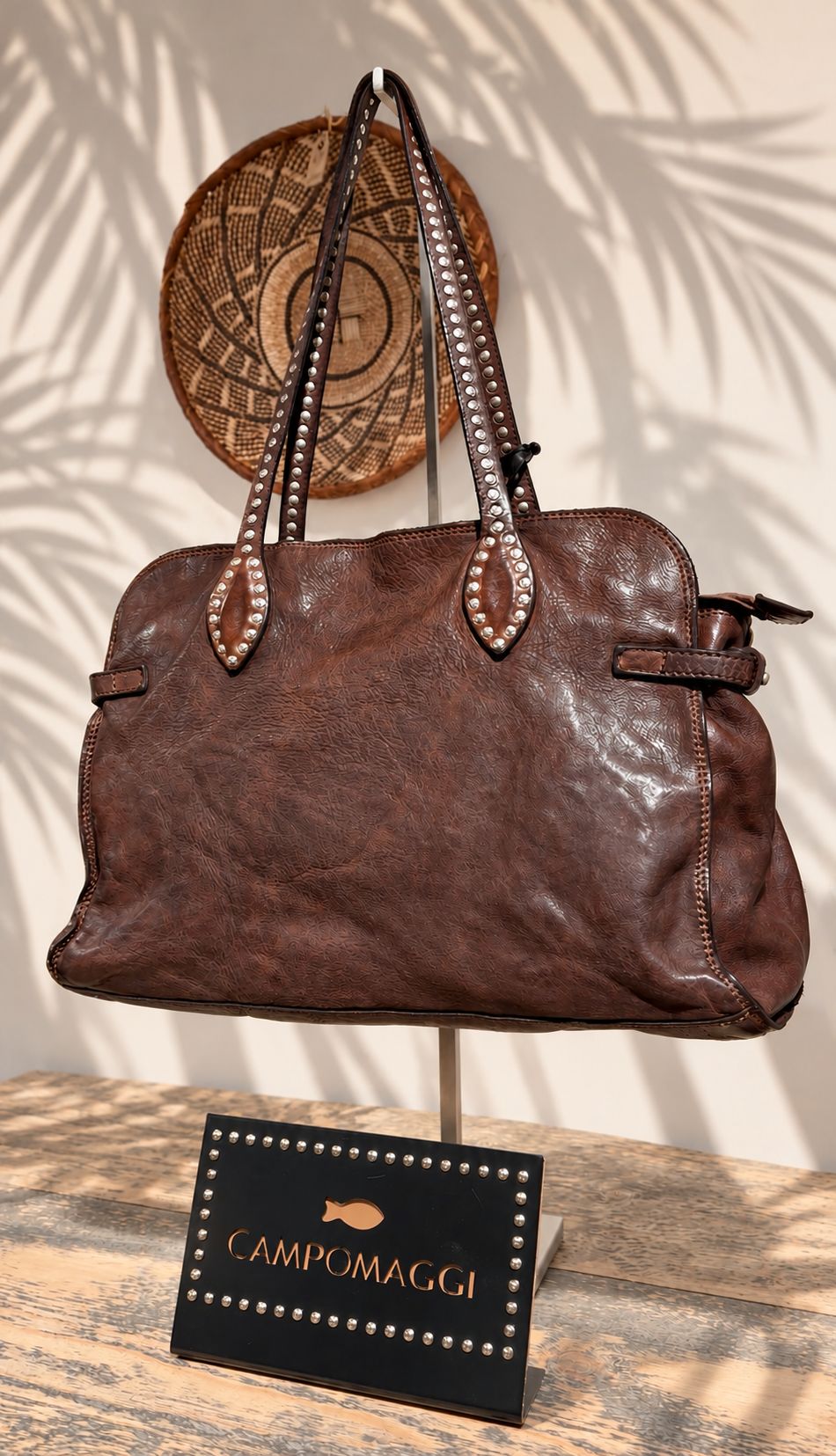 Campomaggi – Leren Schoudertas “Carolina” – Brown (Moro)