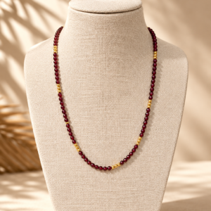 Ibu Jewels – Ketting Liv – Garnet