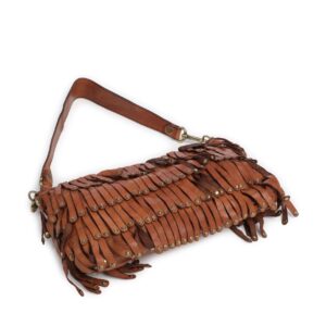 Campomaggi – Leren Schoudertas Orbetello "Natalia" – Cognac met Franjes - Afbeelding 5