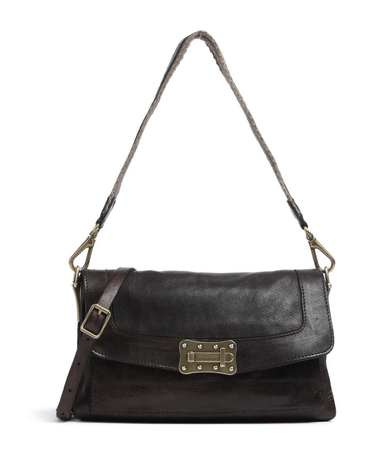 Campomaggi – Leren Schoudertas "Agnese" – Brown (Moro)