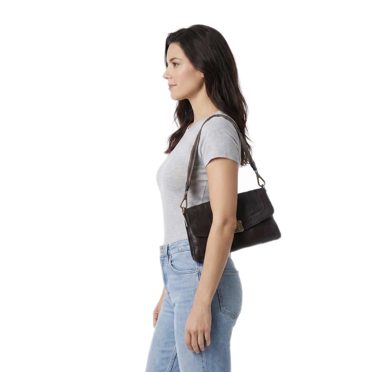 Campomaggi – Leren Schoudertas "Agnese" – Brown (Moro) - Afbeelding 3