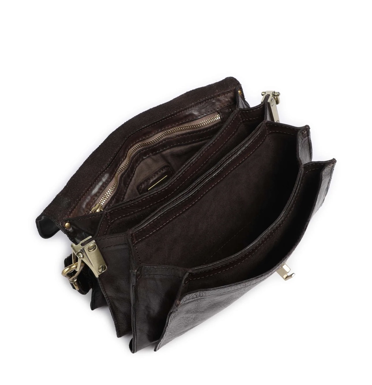 Campomaggi – Leren Schoudertas "Agnese" – Brown (Moro) - Afbeelding 5