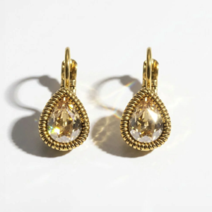 Camps & Camps – Oorbel Golden Shadow – Swarovski, Goud