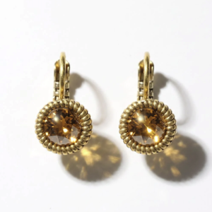 Camps & Camps – Oorbel Golden Shadow – Swarovski, Goud