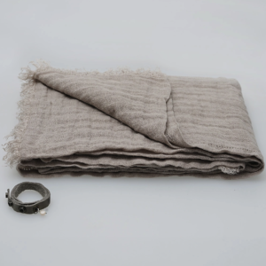 PimpsandPearls – Linnen Sjaal Rechthoek – Cashmere Beige 140 x 180 cm