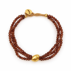 Ibu Jewels – Armband Lulu Fresh – Brown Garnet