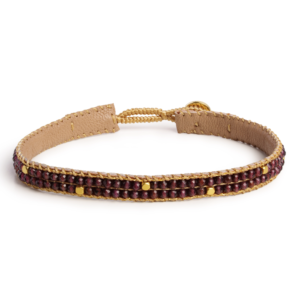 Ibu Jewels – Armband The Nusa – Garnet