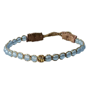 Ibu Jewels – Armband Cap Henry – Blue Chalcedony