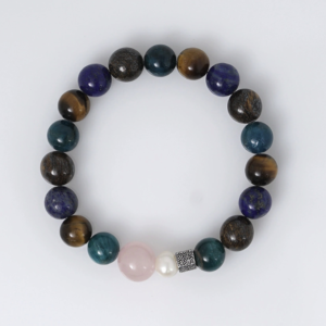 Alternative view of PimpsandPearls – Mala Edelsteen Armband 10 mm – Mix Blauw Bruin