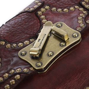 Campomaggi – Schoudertas Agnese "Camaiore" - Wine / Burgundy met Studs - Afbeelding 6