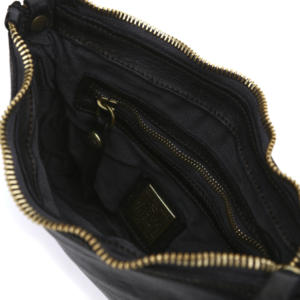 Campomaggi – Leren Crossbodytas KURA “EVA” met studs – Black - Afbeelding 4