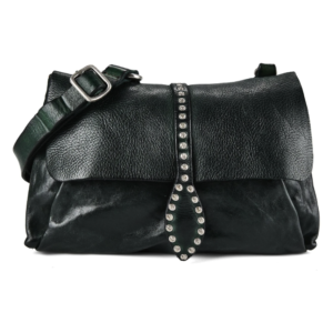 Campomaggi – Leren Crossbodytas "Cesarina" – Zwart met Studs