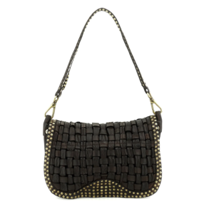 Campomaggi – Leren Schoudertas met studs “Sofia” – Brown (Morro)