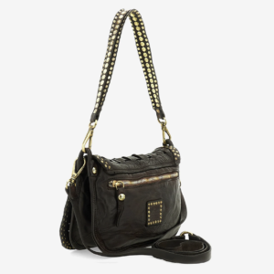 Campomaggi – Leren Schoudertas met studs “Sofia” – Brown (Morro) - Afbeelding 3